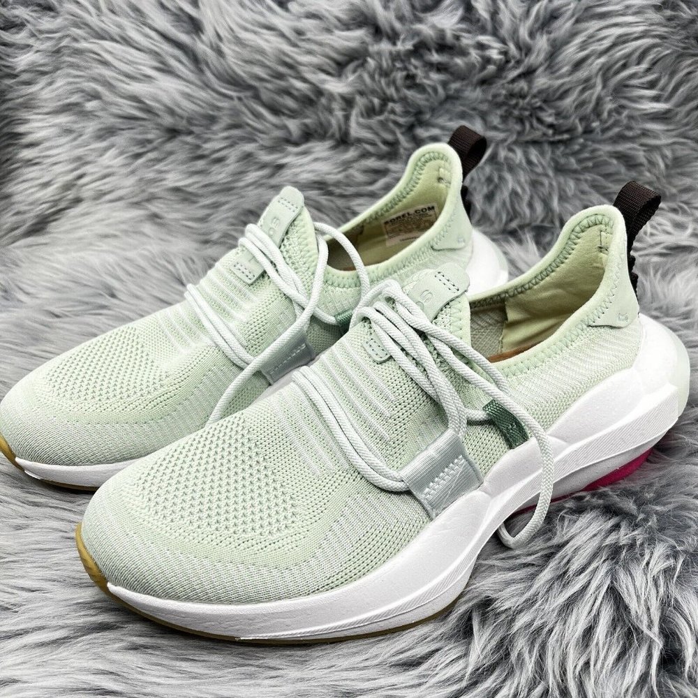 Sorel Explorer Blitz Stride Lace Shoes Sneakers Sea Sprite Green Womens 7 NEW